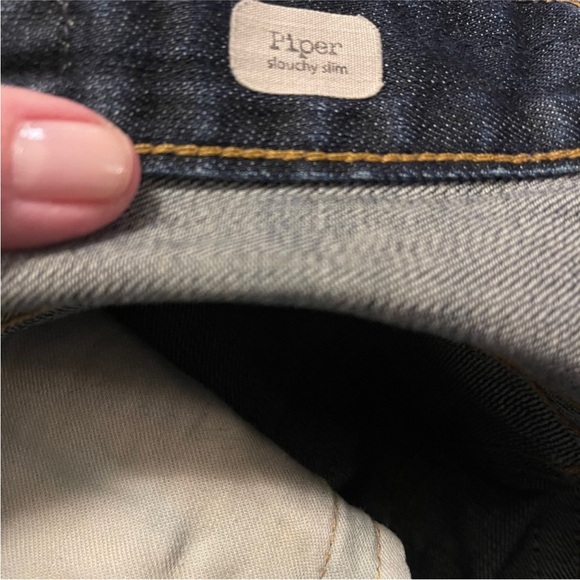 AG Blue Distressed Skinny Jeans - Picture 3 of 4